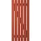 Ekena Millwork Americraft 6-Board (2 Batten) Wood Spaced Board-n-Batten Shutters w/ Z-Bar, ARW102SB623X77CLH, PR ARW102SB623X77CLH - alternate 2